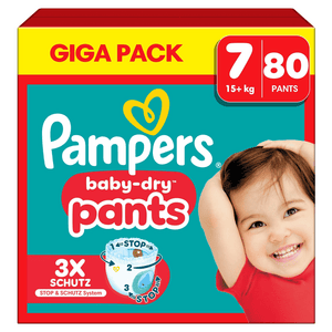 Baby-Dry Pants, Gr.7 Extra Large 15+kg, Giga Pack (1 x 80 Pants)