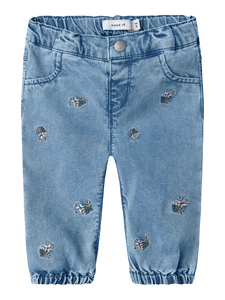 Jeans façonnés Nbfrose Light Blue Denim