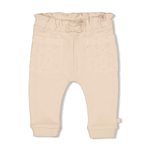 Pantalones Flower Field Crema