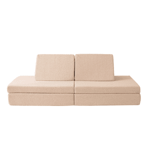 Kindersofa aus Teddystoff 150x66x52.5cm