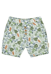 Shorts Feuilles turquoise clair