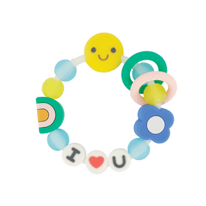 Anello da dentizione in morbido silicone, ti amo