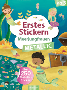 Erstes Stickern Metallic – Meerjungfrauen