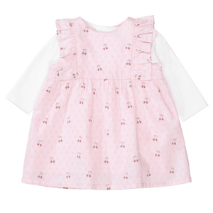 Kleid rose gemustert