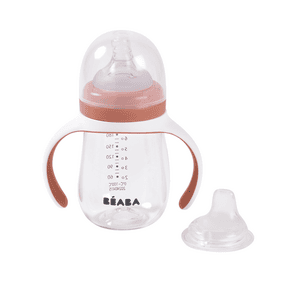 Dryckesflaska 2 i 1, 210 ml - terrakotta