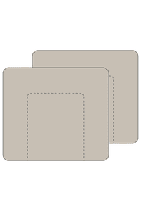 Uni Wickelauflagenbezug  2er Pack  Frottee  Soft Sand