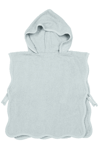 Baby Wavy Badeponcho Frottee Grey Blue