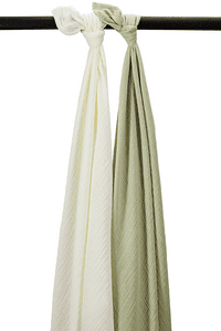 Baby Uni Swaddle 2er Pack Naturel Soft Olive