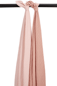Baby Uni Swaddle 2er Pack Soft Rose/Rose