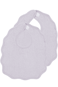 Baby Popcorn Lätzchen - 2er Pack - Frottee - Soft Lavender