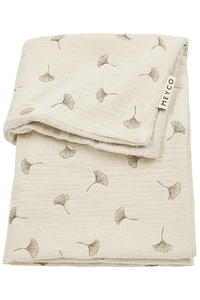 Baby Ginkgo Babydecke - pre-washed Musselin - 75 x 100 cm - Soft Sand