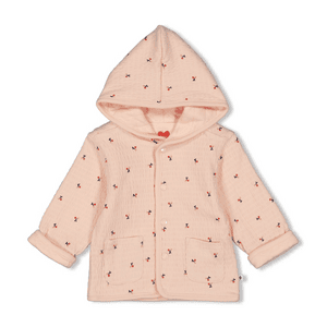 Vendbar jakke AOP Mon Cheri Pink