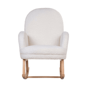 Childhome Sedia a dondolo Teddy bianco antico