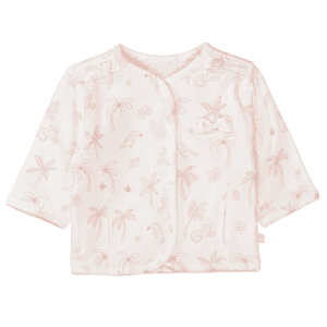 Käännettävä takki cotton cream kuviollinen