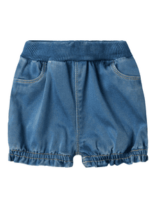 Spodenki jeansowe Nbfbella Medium Blue Denim