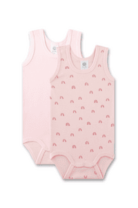 Body ärmellos Doppelpack rosa