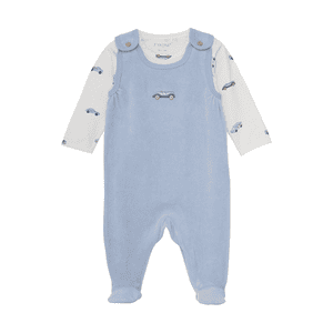 Strampler Set Blue Fog