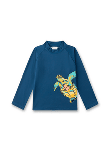 Badeshirt Schildkröte blau