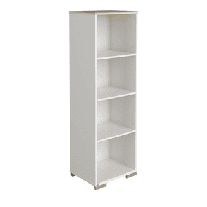 Standregal ENIE 4 Fächer Off-White/Eiche-Montana