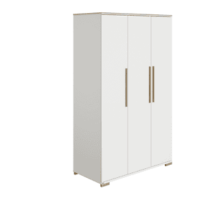 Kleiderschrank ENIE 3 Türen, Off-White/Eiche-Montana