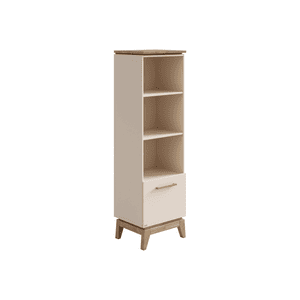 Standregal STIENE 3 offene Fächer, Cashmere-Beige/Eiche
