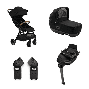 Kinderwagen TRVL lx Kompakt Caviar inklusive CARI next Caviar & BASE next