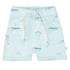 Shorts bright mint gemustert