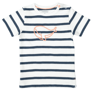 T-Shirt dark blue gestreift