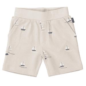 Bermudas warm beige gemustert