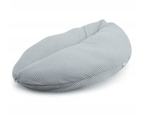 -Alemania cojín lactancia gofre gris-azul + funda