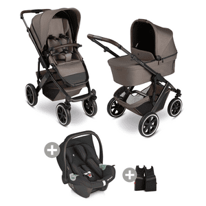 Kombikinderwagen Salsa 5 Air nature inkl. Adapter und Babyschale Tulip black 2025
