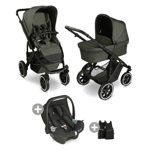 Kombikinderwagen Salsa 5 Air avocado inkl. Adapter und Babyschale Tulip black 2025