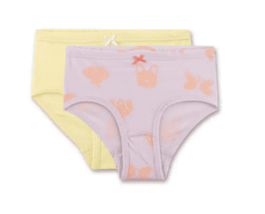 Mädchen-Hüftslip Doppelpack rosa