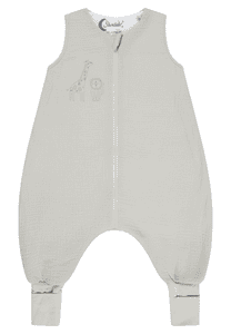Schlafsack mit Beinen Safari blassgrün