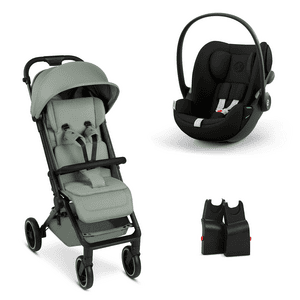 Buggy Ping 3 Trekking pine incl. adapter en Cybex Cloud G baby-autostoeltje i-Size Magic Black