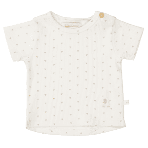 T-Shirt light cream gemustert