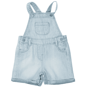 Latzbermudas light blue denim