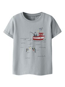 T-Shirt Navy Pearl Blue Lunch time
