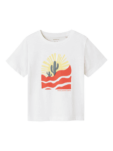 T-Shirt Nmmhaldur Bright White
