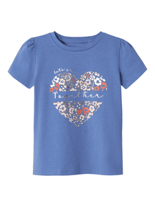 T-Shirt Nmfhnanna Bleached Denim