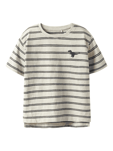 T-Shirt Nmmvoby Whitecap Gray