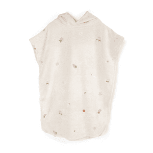 badponcho med broderimönster GOTS - Ocean Blossom