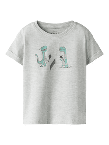 T-Shirt Nmmvux Light Grey Melange