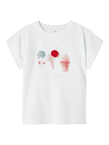 T-Shirt Nmfjosephina Bright White