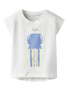 T-Shirt Nmfviolet Bright White