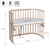 Beistellbett Maxi natur unbehandelt