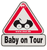 Verkeersbord voor op het autoraam - Baby on Tour