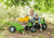 Traktor z ładowaczem i przyczepą Deutz-Fahr