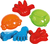 Moldes de arena Fritz - Set de 6 moldes en una red