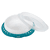 EASY LEARNING Tallrik med lock, anti-slip, glidfast botten, BPA-fri - petrol